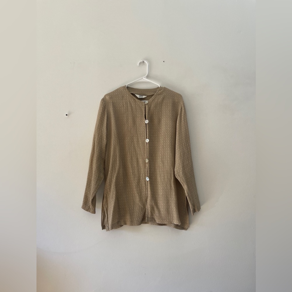 Vintage silk button down blouse